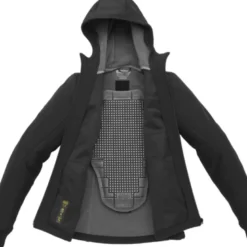 Giacca Donna in Tessuto Spidi Hoodie Armor Lady Nero