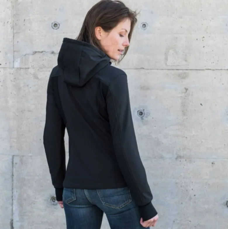 Giacca Donna in Tessuto Spidi Hoodie Armor Lady Nero Bianco