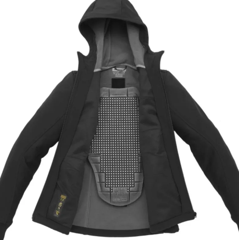 Giacca Donna in Tessuto Spidi Hoodie Armor Lady Nero Bianco