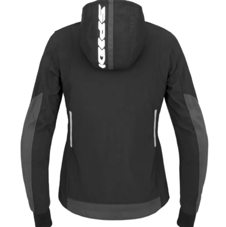 Giacca Donna in Tessuto Spidi Hoodie Armor Light Lady Nero