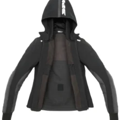 Giacca Donna in Tessuto Spidi Hoodie Armor Light Lady Nero