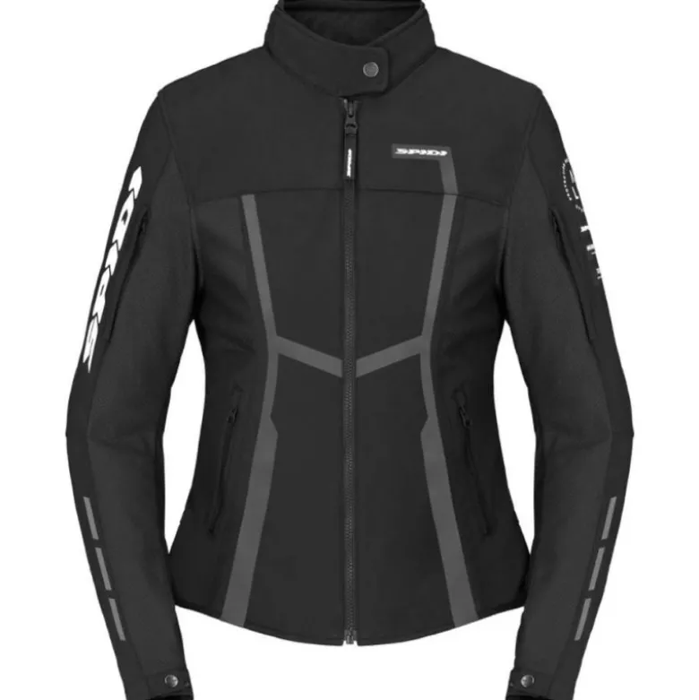 Giacca Donna In Tessuto Spidi Motojoy Nero Bianco