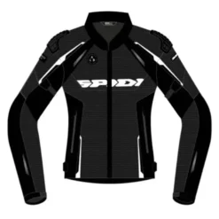Giacca Donna In Tessuto Spidi Race Warrior 2 Net Lady Nero Bianco