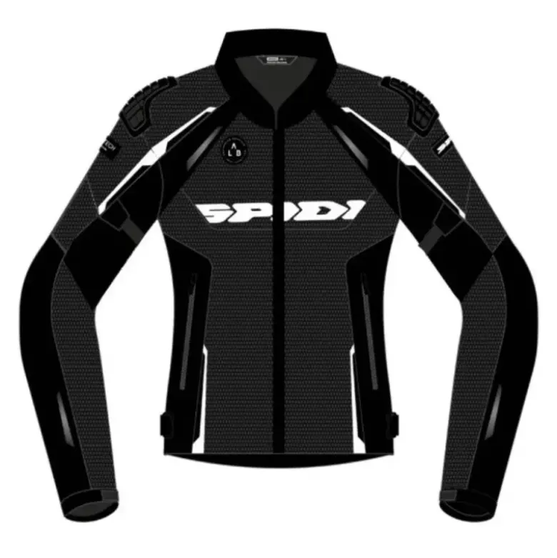 Giacca Donna In Tessuto Spidi Race Warrior 2 Net Lady Nero Bianco
