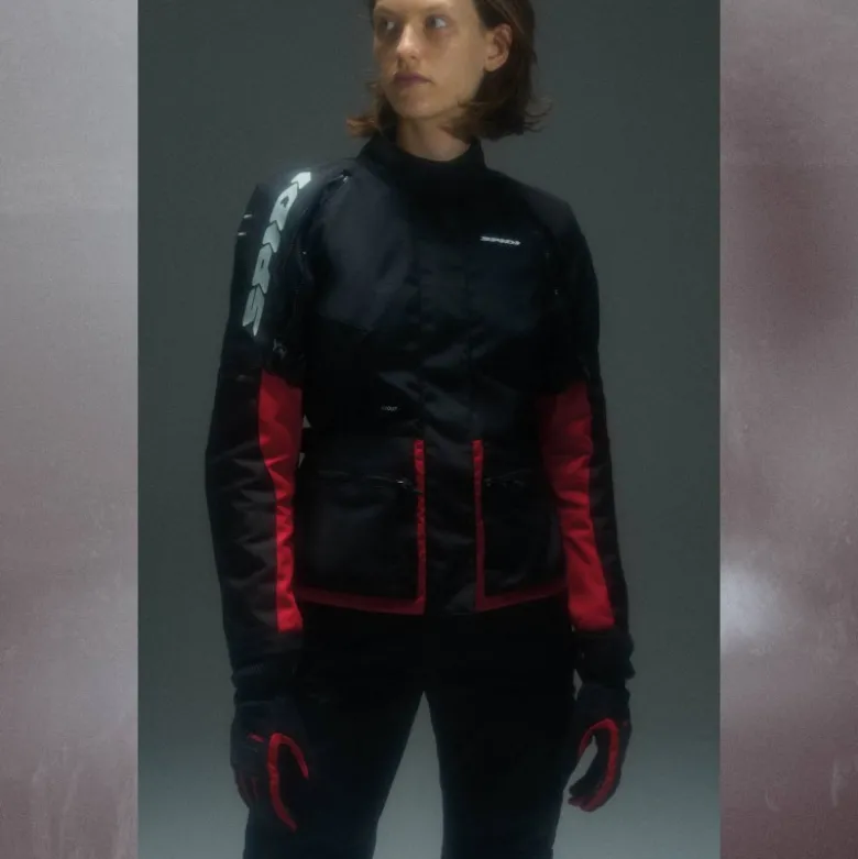 Giacca Donna In Tessuto Spidi Ridemaster Lady Rosso