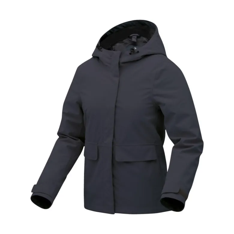 Giacca Donna in Tessuto Urbana District Hydroscud Blu Scuro