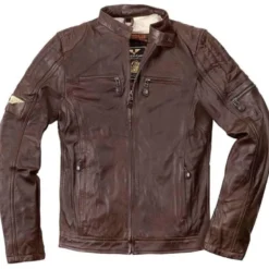 Giacca In Pelle Berik Black Café London Choco Brown