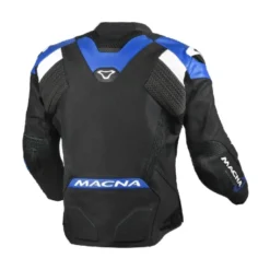 Giacca In Pelle Macna Blitz Nero Grigio Blu