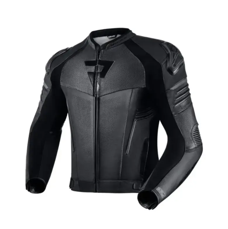 Giacca In Pelle Rebelhorn Vandal Mesh Motorcycle Nero