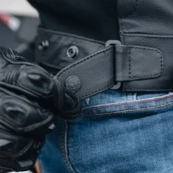 Giacca In Pelle Rebelhorn Vandal Mesh Motorcycle Nero