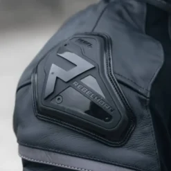 Giacca In Pelle Rebelhorn Vandal Mesh Motorcycle Nero