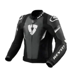 Giacca In Pelle Revit Control Nero Bianco