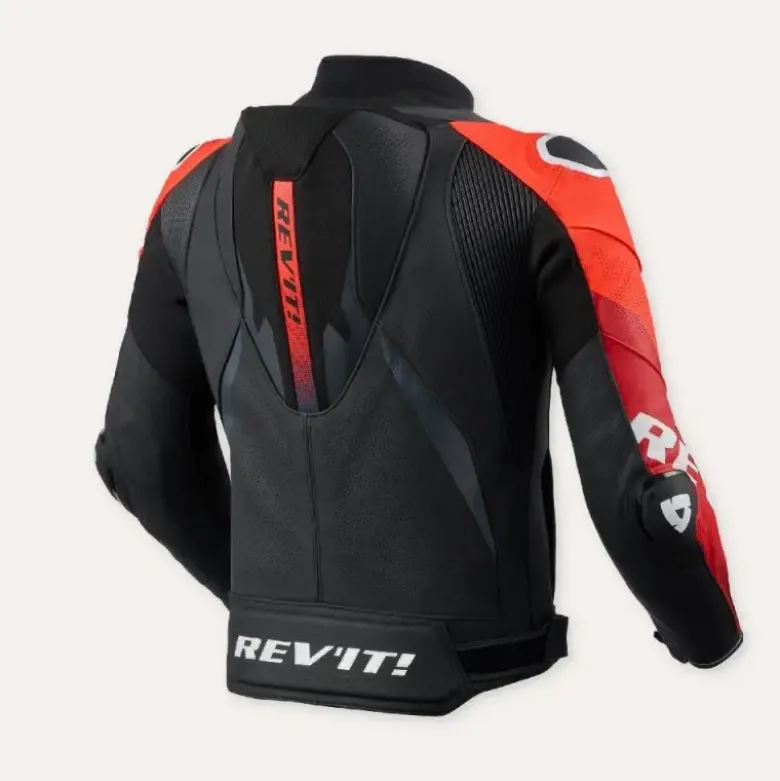 Giacca In Pelle Revit Hyperspeed 3 Pro Nero Rosso