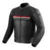 Giacca In Pelle Revit Mile 2 Nero Rosso