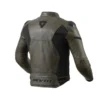 Giacca In Pelle Revit Parallax Nero Oliva