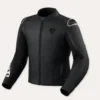 Giacca In Pelle Revit Quadratic Nero Bianco