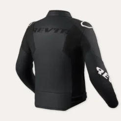 Giacca In Pelle Revit Quadratic Nero Bianco
