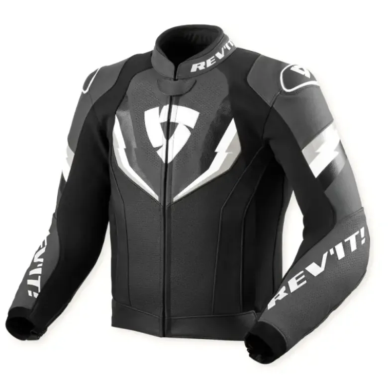 Giacca In Pelle Revit Quantum 3 Nero Antracite