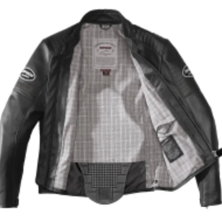 Giacca in Pelle Spidi Clubber Nero