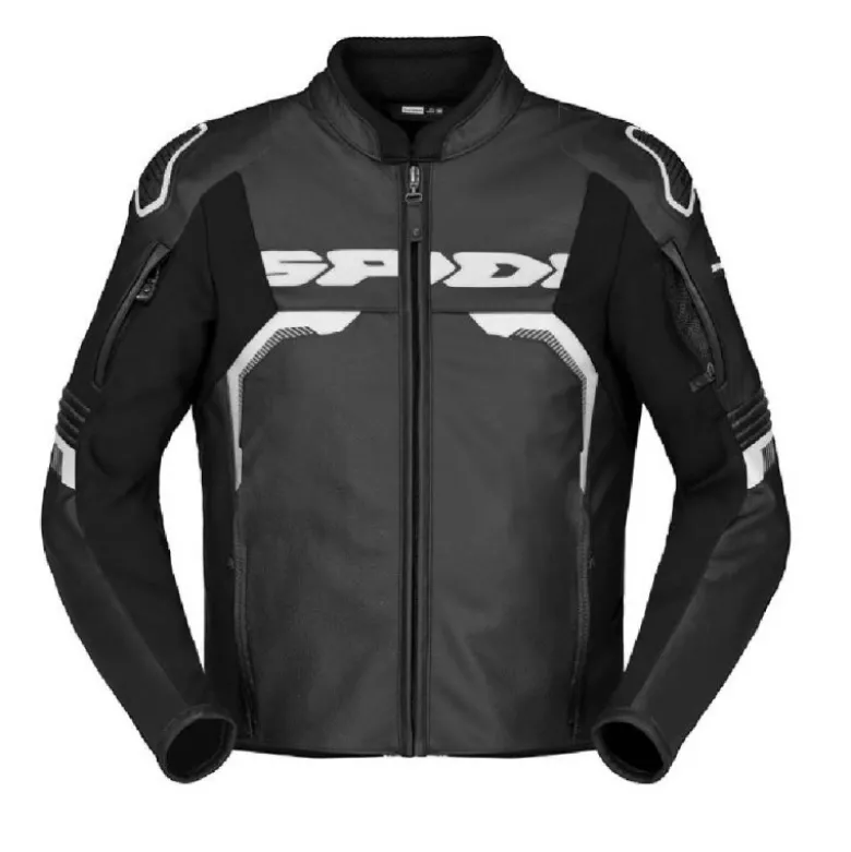 Giacca In Pelle Spidi Evorider 3 Nero Bianco