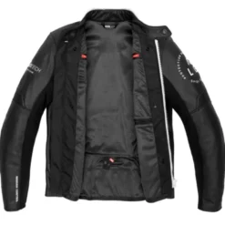 Giacca in Pelle Spidi Genesis Nero Bianco