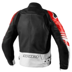 Giacca in Pelle Spidi Track Warrior Rosso
