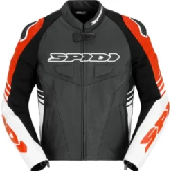 Giacca in Pelle Spidi Track Warrior Rosso