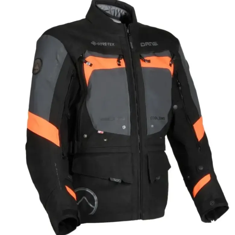 Giacca In Tessuto Dane Reykjavik Gore-Tex Nero Arancione