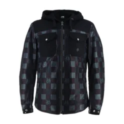 Giacca in Tessuto Helstons Wood Air Canvas Nero Grigio