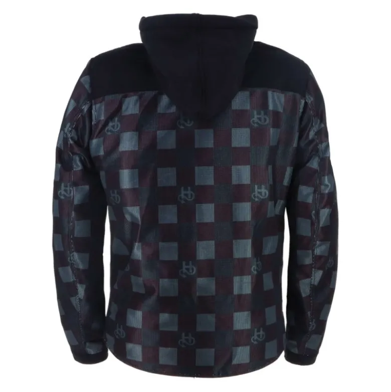 Giacca in Tessuto Helstons Wood Air Canvas Nero Grigio