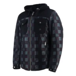 Giacca in Tessuto Helstons Wood Air Canvas Nero Grigio