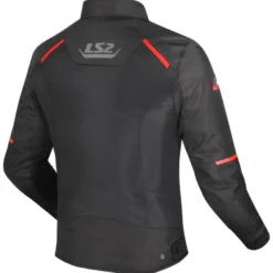 Giacca in Tessuto Ls2 Breeze Nero Rosso
