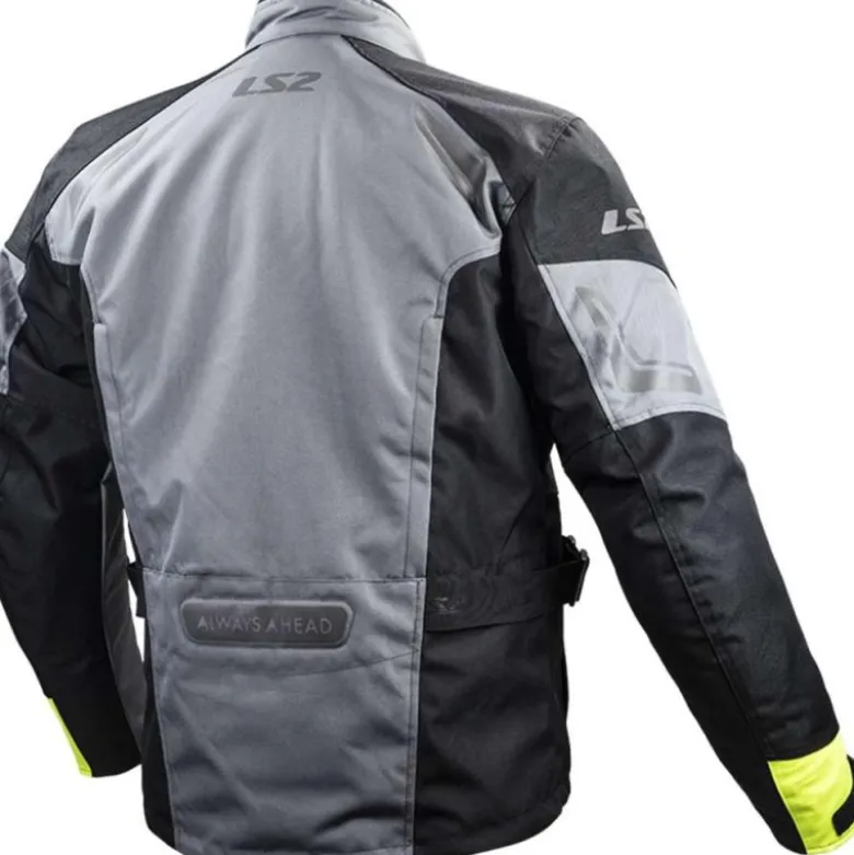 Giacca in Tessuto Ls2 Phase Grigio Nero Giallo