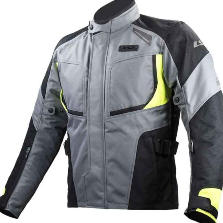 Giacca in Tessuto Ls2 Phase Grigio Nero Giallo