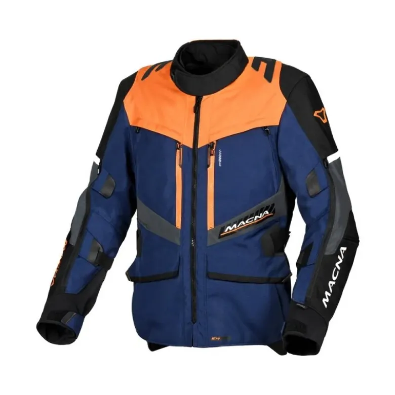 Giacca In Tessuto Macna Domane Blu Arancio