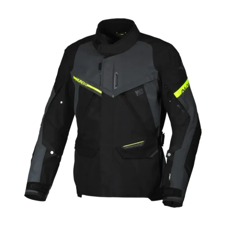 Giacca In Tessuto Macna Mundial Night Eye Reflective Grigio Giallo