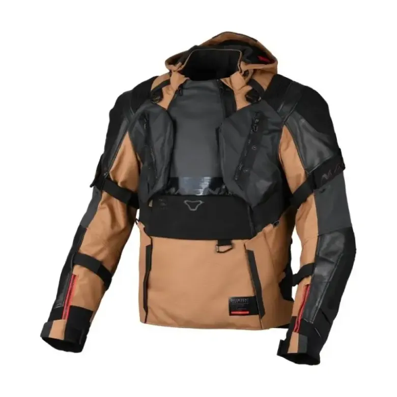 Giacca In Tessuto Macna Tryton Marrone Nero