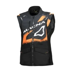 Giacca In Tessuto MX Enduro Macna Landmark Grigio Arancio