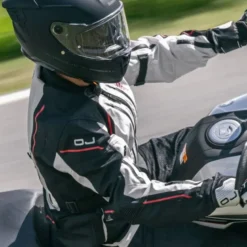 Giacca in Tessuto OJ Endurance Nero Rosso Ghiaccio