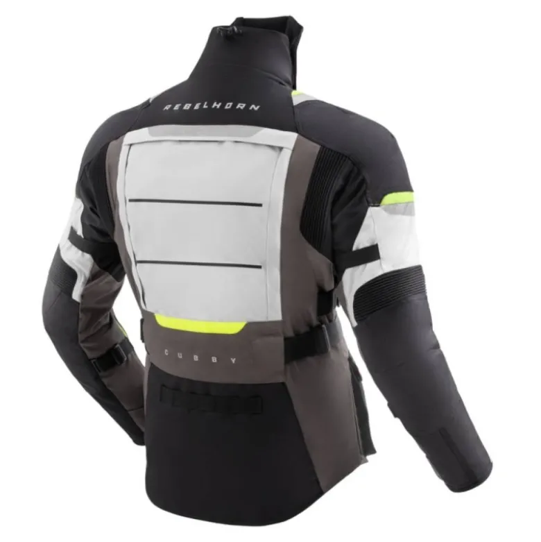 Giacca In Tessuto Rebelhorn Cubby V Nero Grigio Giallo Fluo