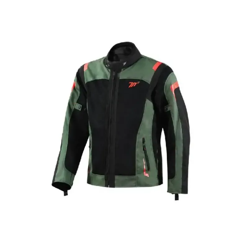 Giacca In Tessuto Seventy SD-JT66 Sahara Verde Militare Rosso
