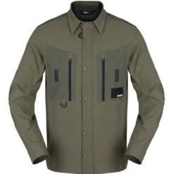Giacca In Tessuto Spidi Frontier Overshirt Verde Militare