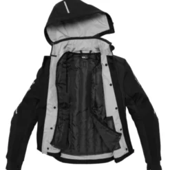 Giacca In Tessuto Spidi Hoodie Armor H2Out Nero Bianco