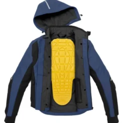 Giacca In Tessuto Spidi Hoodie Armor H2Out Nero Blu