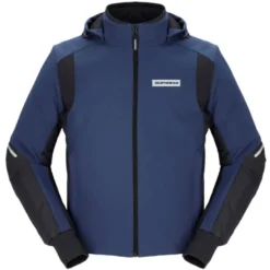 Giacca In Tessuto Spidi Hoodie Armor H2Out Nero Blu