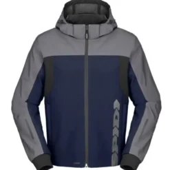 Giacca in Tessuto Spidi Hoodie H2Out 2 Blu Argento