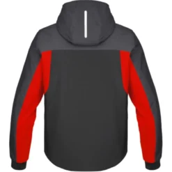 Giacca in Tessuto Spidi Hoodie H2Out 2 Nero Antracite Rosso Fluo