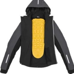 Giacca in Tessuto Spidi Hoodie H2Out 2 Nero Antracite Rosso Fluo