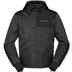 Giacca In Tessuto Spidi Hoodie Net Nero