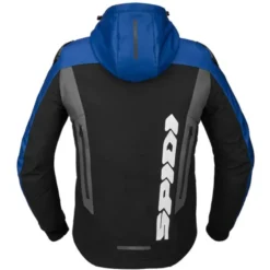 Giacca in Tessuto Spidi Hoodie Warrior Blu Nero Grigio